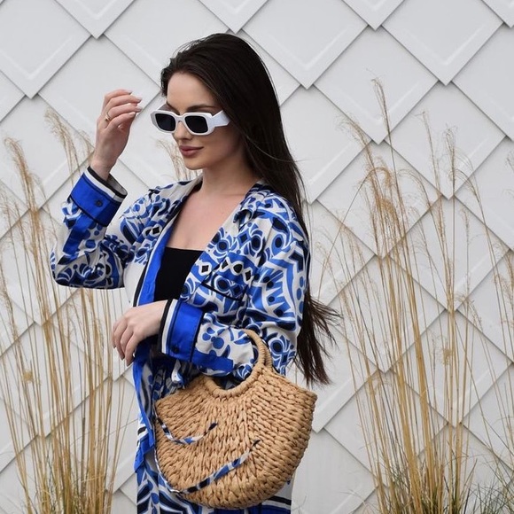 Zara satin effect printed shirt - Picture 8 of 8